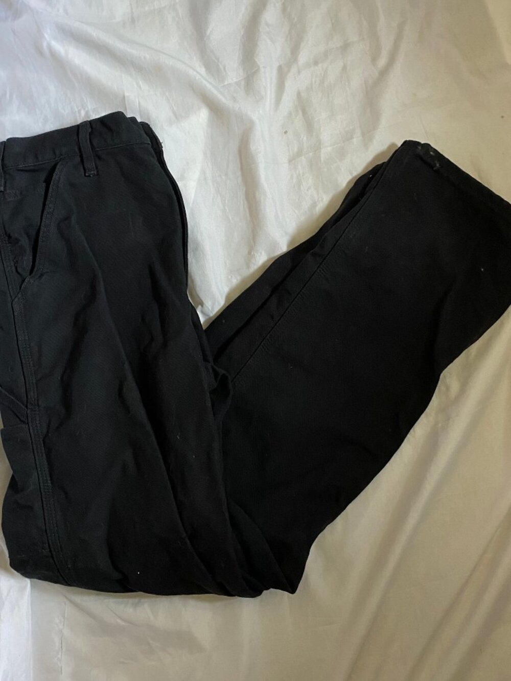 Carhartt Carpenter Flannel Lined Canvas Pants Men's Size 32 x 34